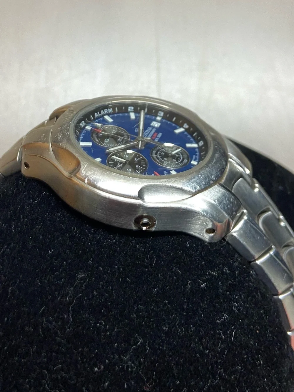 Festina Stainless Steel Chronograph Watch - Blue Dial